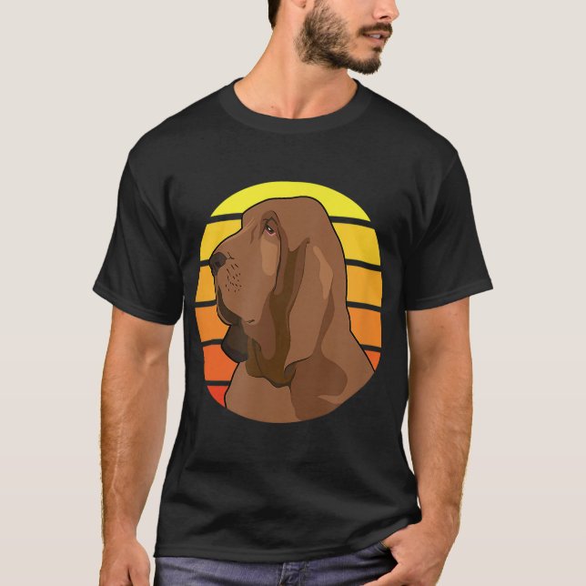 Bluthund Hund Lover Geschenk T-Shirt (Vorderseite)
