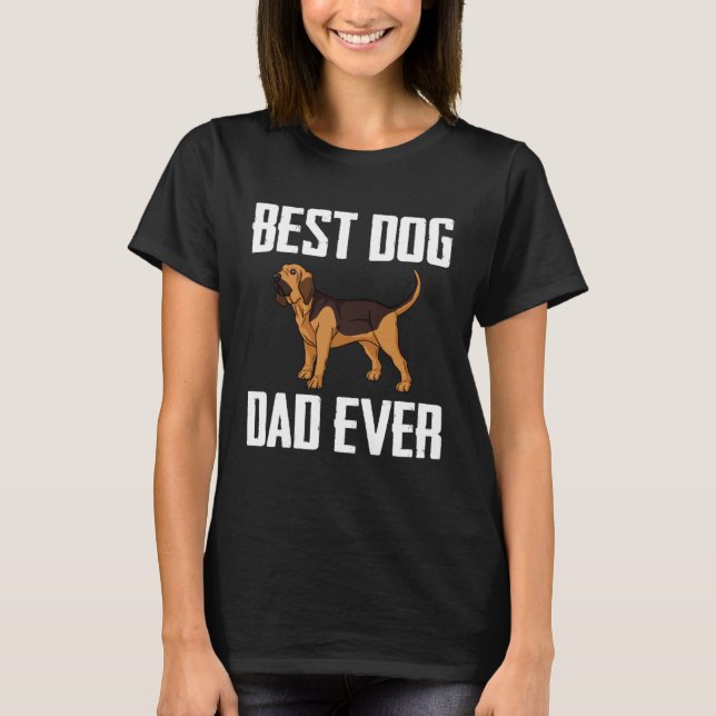Bluthund-Hunde-Welpen-Besitzer T-Shirt (Vorderseite)