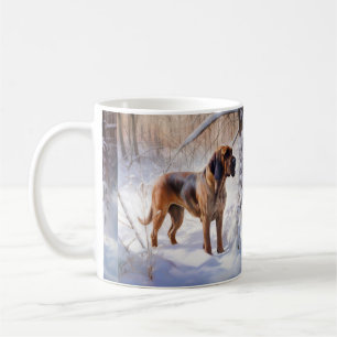 Bluthund Lass-es-Schneien Weihnachten Kaffeetasse
