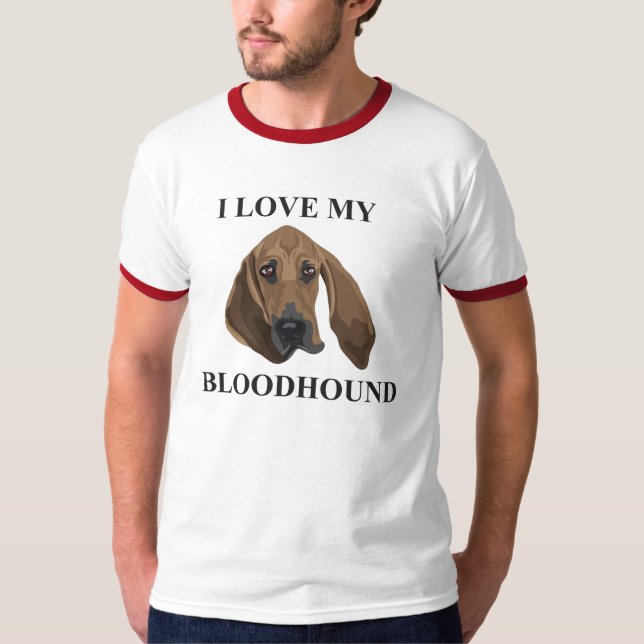 Bluthund-Liebe T-Shirt (Vorderseite)
