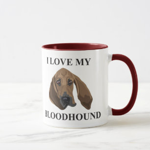 Bluthund-Liebe Tasse