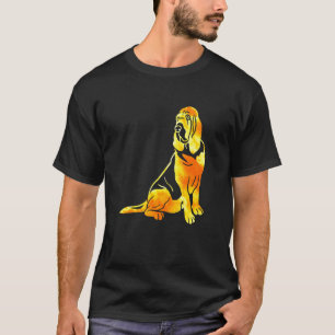 Bluthund Orange Retro Vintage Bluthund Besitzer D T-Shirt