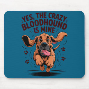 Bluthund Rasse Süßes Haustier Hundeliebhaber Carto Mousepad