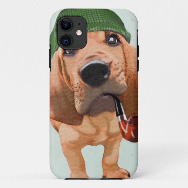 Bluthund Sherlock Holmes Case-Mate iPhone Hülle (Rückseite)