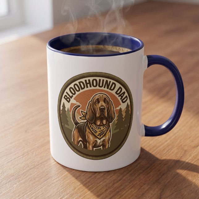 Bluthund-Vater-Kaffeetasse | Geschenk für Hound-Do Tasse (Von Creator hochgeladen)