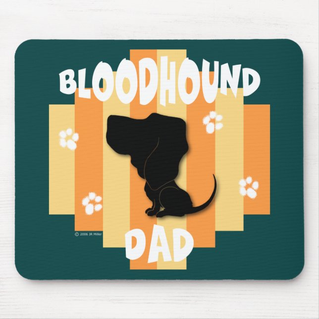 Bluthund-Vater Mousepad (Vorne)