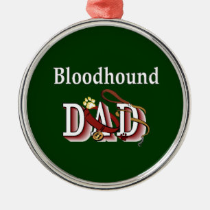 Bluthund-Vater Ornament Aus Metall