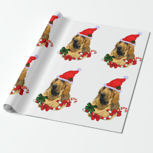 Bluthund-Weihnachten Geschenkpapier