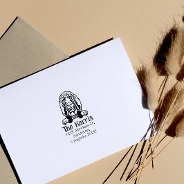 Bluthundin, benutzerdefinierte Rücksendeadresse, Gummistempel
