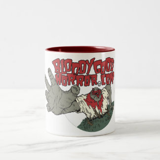 Blutige gute Horror-Logo-Tasse Zweifarbige Tasse