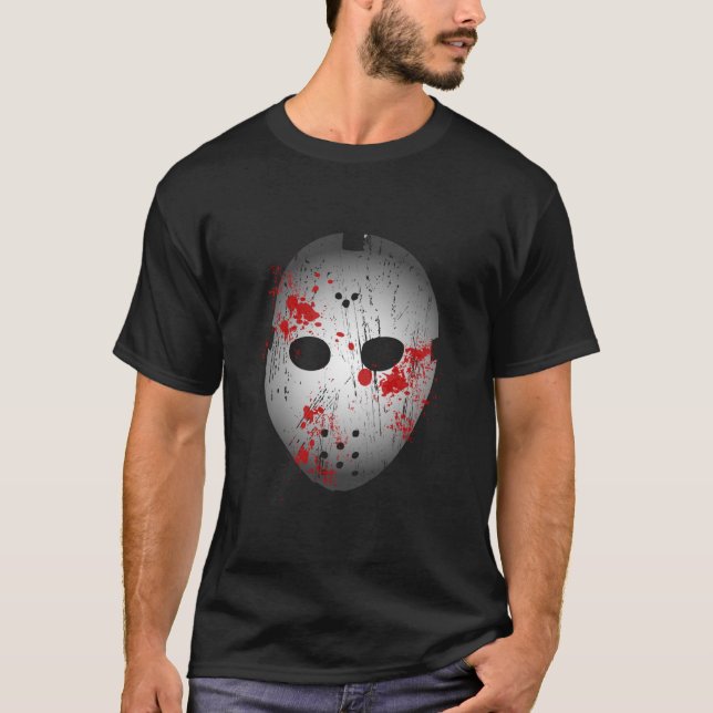 Blutige Hockey-Maske T-Shirt (Vorderseite)