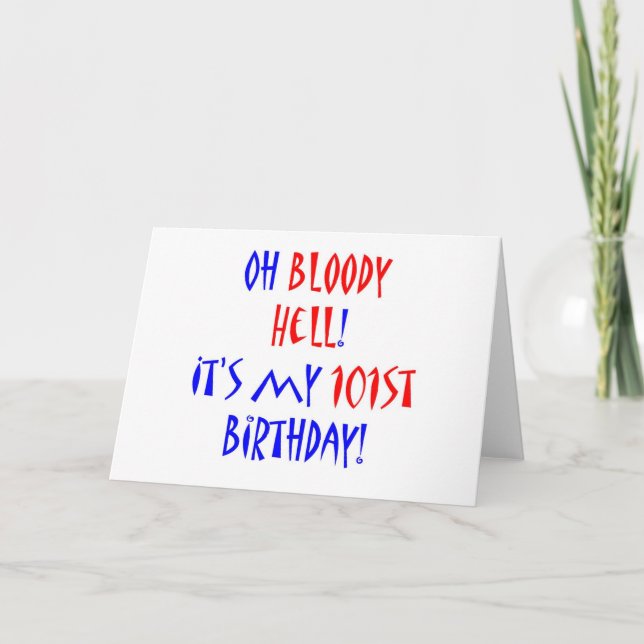 Blutige Hölle 101 Karte (Vorderseite)