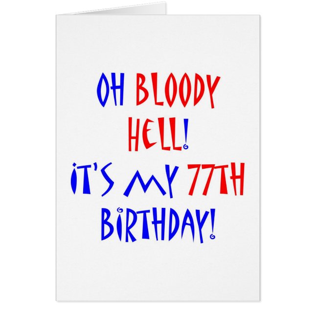 Blutige Hölle 77 (Vorne)