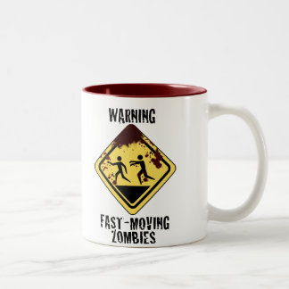 Blutige sich schnell bewegende Zombie-Tasse Zweifarbige Tasse
