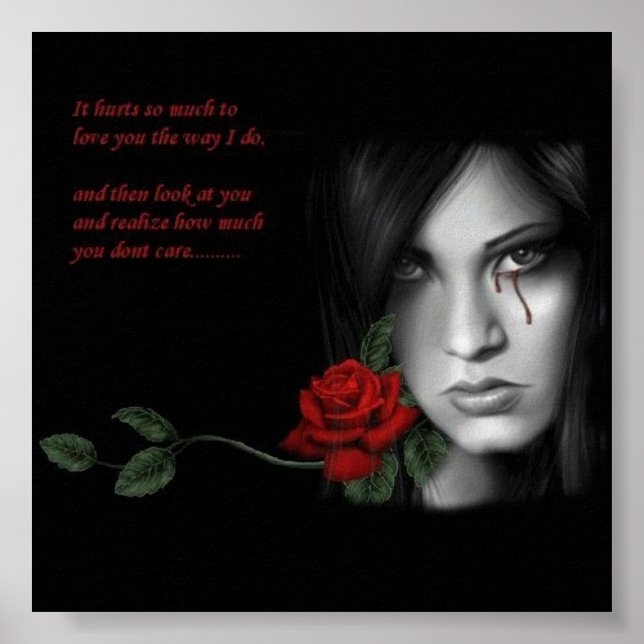 blutige Tränen Poster (Vorne)