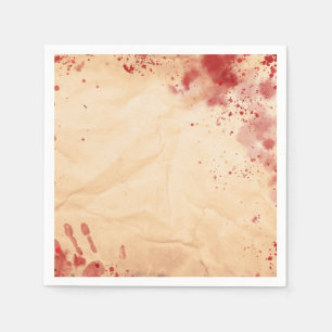 Blutige Vintage-Papier Halloween-Gotik-Party Serviette