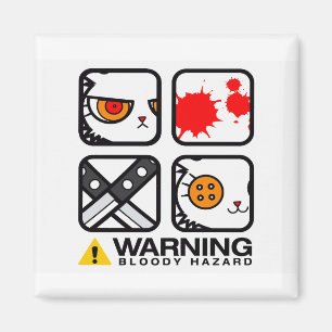 BLUTIGER HÄSCHEN-MAGNET MAGNET