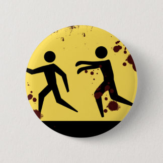 Blutiger sich schnell bewegender Zombie-Knopf Button