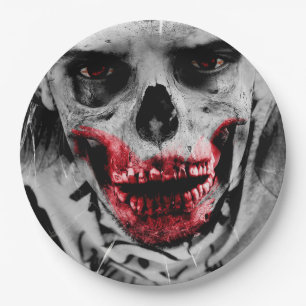 Blutiges Zombie-Apokalypse-Party-Papierplatte Pappteller