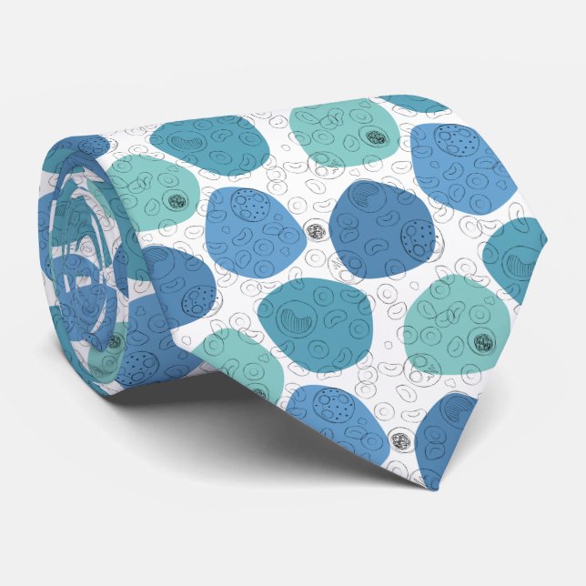 Blutkörperchen - Blues Krawatte (Gerollt)