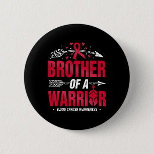 Blutkrebs-Bewusstsein Bruder eines Kriegers Rotes Button