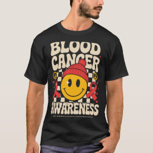Blutkrebs-Bewusstseins-Groovy-Schleife Blutkrebs T-Shirt