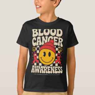 Blutkrebs-Bewusstseins-Groovy-Schleife Blutkrebs T-Shirt