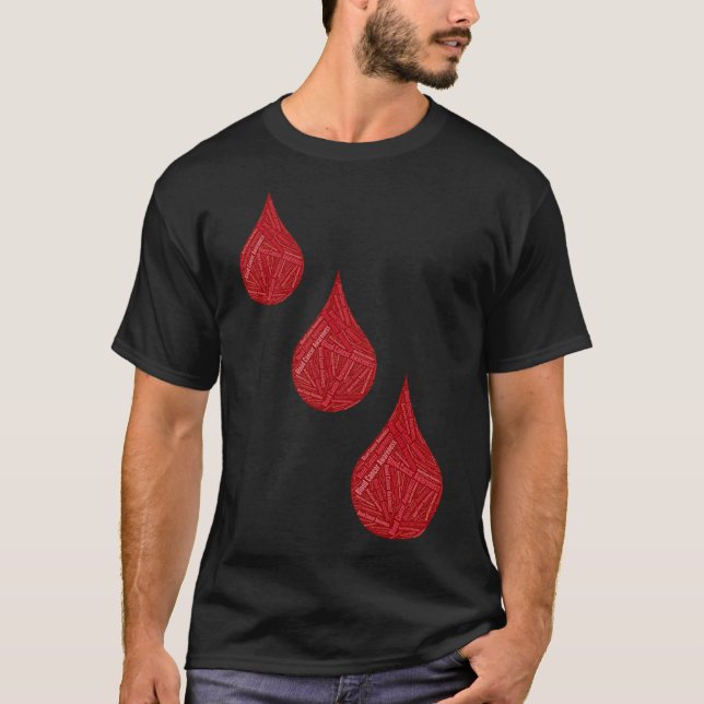 Blutkrebs Blutkrebs-Bewusstsein  T-Shirt (Vorderseite)