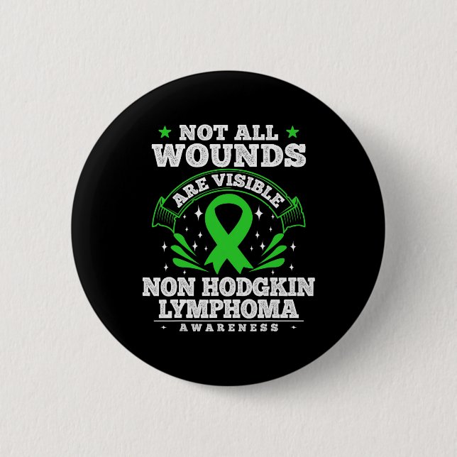 Blutkrebs-Geschenk Non-Hodgkin-Lymphom-Bewusstsein Button (Vorderseite)
