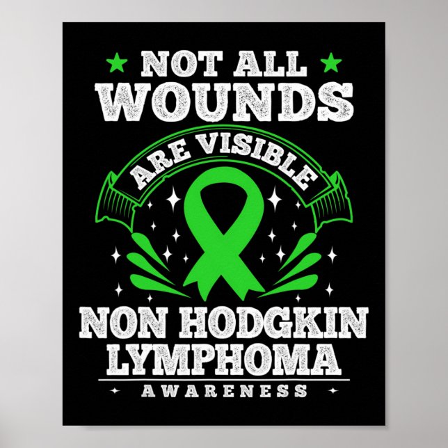 Blutkrebs Geschenk Non-Hodgkin-Lymphom Bewusstsein Poster (Vorne)