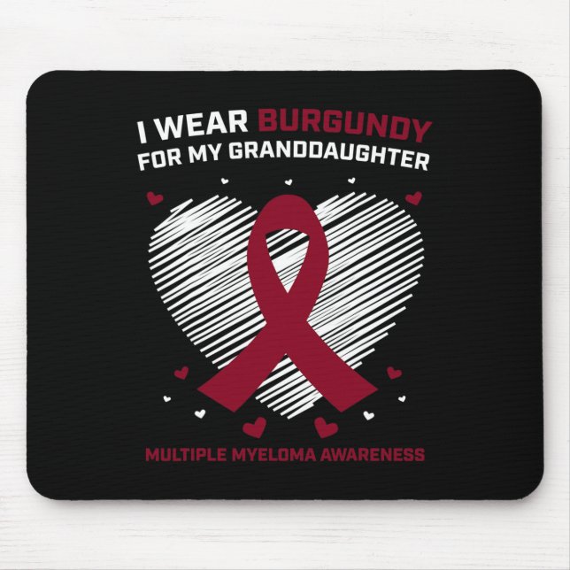 Blutkrebs-Geschenke Enkelin Multiples Myelom  Mousepad (Vorne)