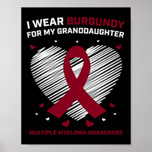 Blutkrebs-Geschenke Enkelin Multiples Myelom Poster