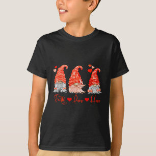 Blutkrebs Glaube Hoffnung Liebe Rote Gnome Herz Kr T-Shirt