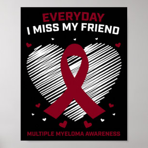 Blutkrebs Ich Vermisse Meinen Freund Multiples Mye Poster