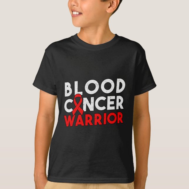 Blutkrebs-Krieger-Schleife T-Shirt (Vorderseite)