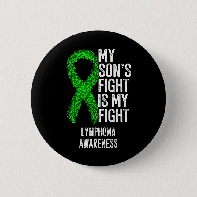 Blutkrebs Mein Sohn kämpft mit meinem Lymphom A Button (Vorderseite)