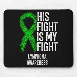 Blutkrebs Sein Kampf ist mein Kampf Lymphom-Bewuss Mousepad