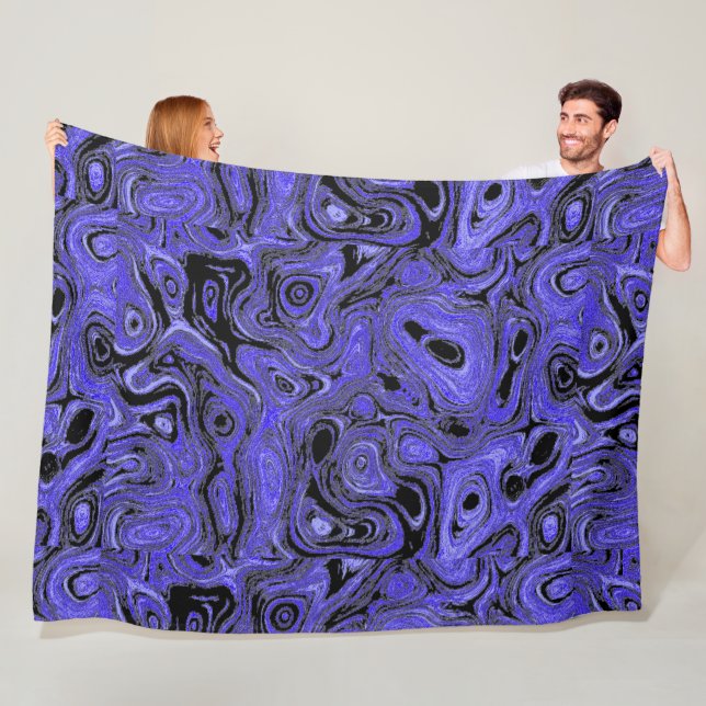Blutlavender und Blauer Feuerstein Fleecedecke (Beispiel)