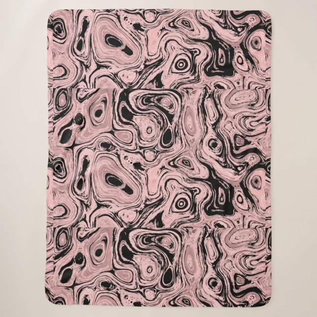 Blutleichter rosa Feuerstein 1 Sherpadecke (Vorderseite)