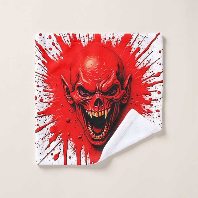Blutlust: Der Vengeful Vampire Badhandtuch Set (Waschlappen)