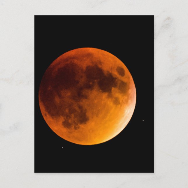 Blutmond Postkarte (Vorderseite)
