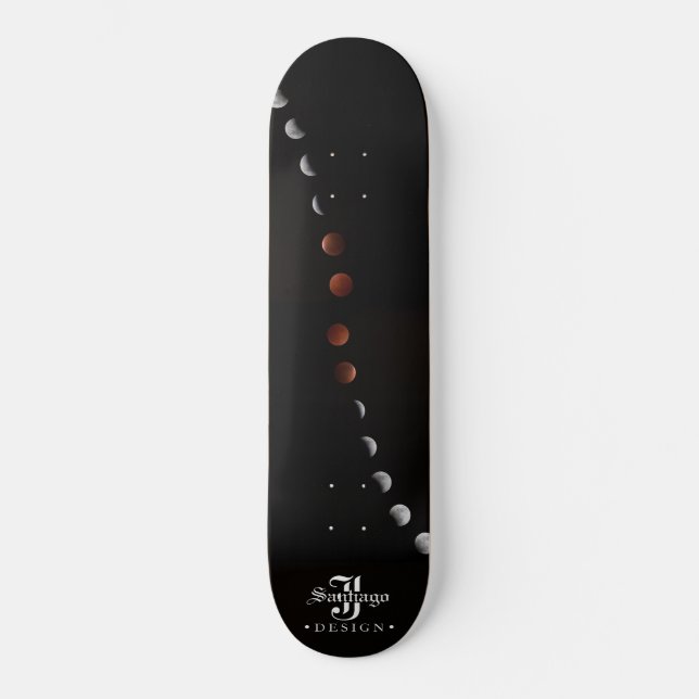 Blutmond Skateboard (Vorderseite)