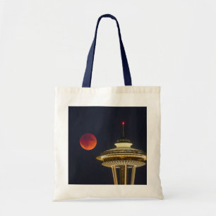 Blutmond Space Needle Seattle Tragetasche