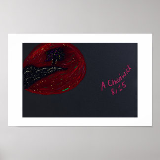 Blutmondnacht-Plakat Poster