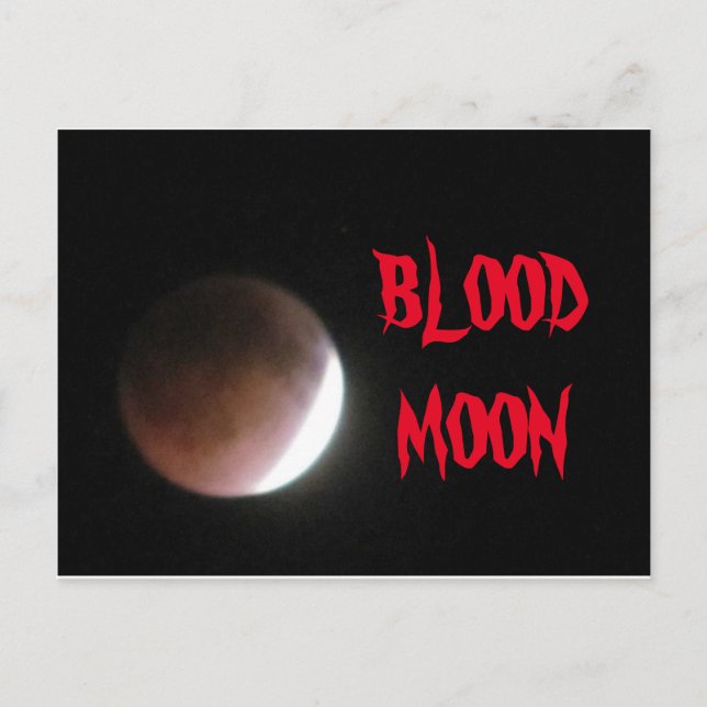 BLUTMOON POSTCARD POSTKARTE (Vorderseite)