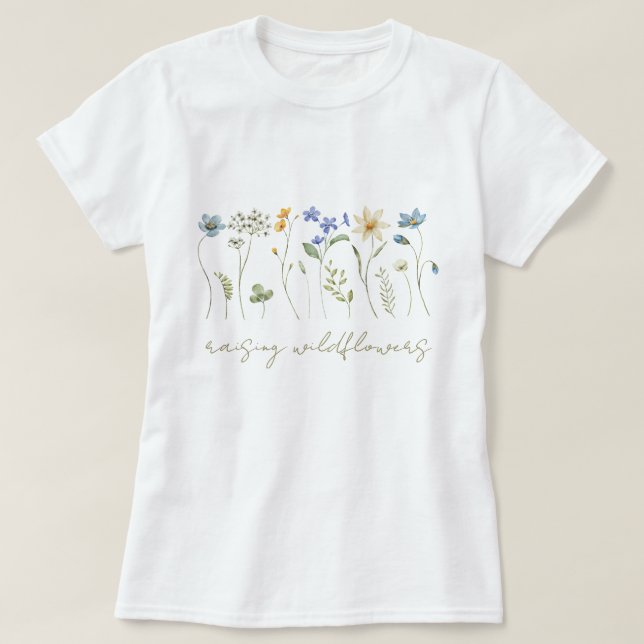 Blutneutrale Wildblumen anheben T-Shirt (Design vorne)