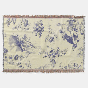 Blutoile French Country Cherub Muster Decke