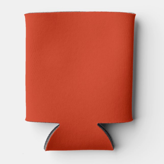 Blutorange Einheitliche Farbe Dosenkühler (Vorderseite)