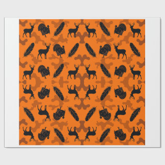 Blutorange-Tarn-Jagdpapier Geschenkpapier