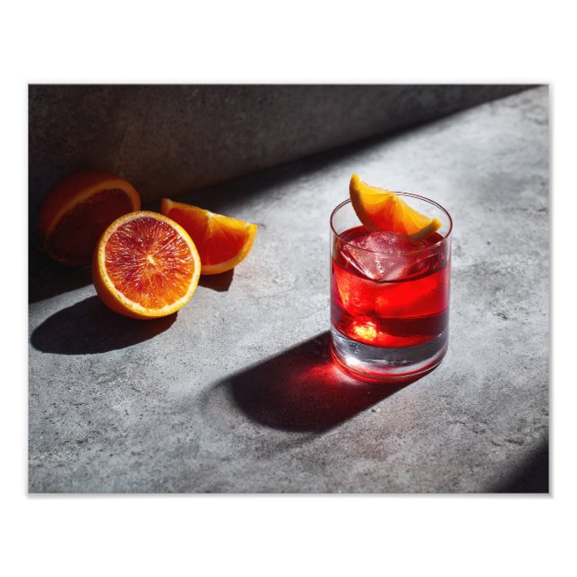 Blutorangencocktail Bold Shadow Play Fotodruck (Vorne)